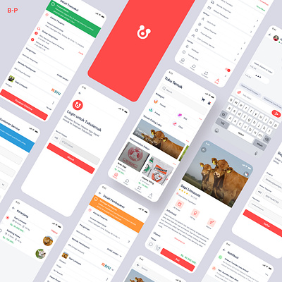 Tuku Ternak app design home livestock mobile app mobile design mobile ui typography ui uikit ux