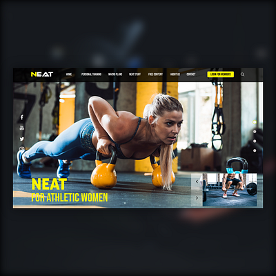 HOMEPAGE MOKUP FITNESS ui ui design ui web uiux ux web design