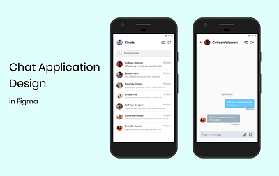 Chat Application Design ui ux