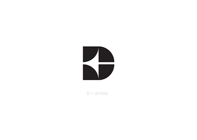 Letter D+arrow branding design graphicdesign logo typogaphy