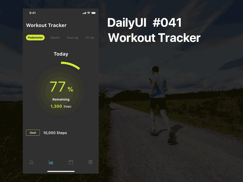 Daily UI Challenge / 041 - Workout Tracker 041 dailyui design ui ux