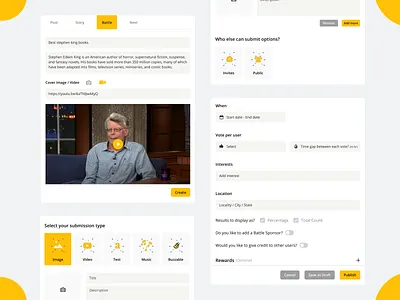 Form for User vote design designs form form design research user experience design user interaction ux uxui vote voter votes voting webapp webapp design website