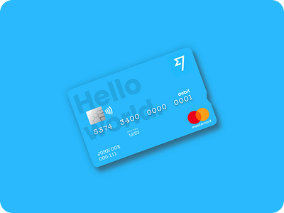 TransferWise Debit Card bank bank card blue borderless cash clean concept contactless credit card debit hello mastercard n26 paypal transfer transferwise world