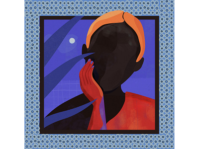 Kara - Personal İllustration acrylic blue character design handmade illustration illustration art illustration artist illustration design illustrator night shot woman