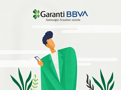 Garanti BBVA - Editorial Illustration Series character cover design editorial editorial illustration education flower illustration illustration art illustration digital illustrator man