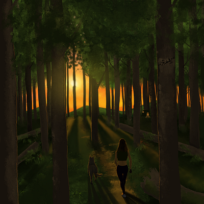 Into The Woods artwork design digital digitalart drawing dribbble graphic graphic design illustration instagram photoshop