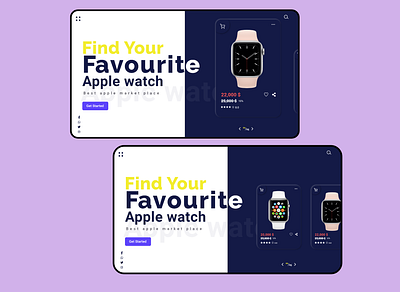 Web UI about apple watch store adobexd animation branding design illustration ui uiux ux web website