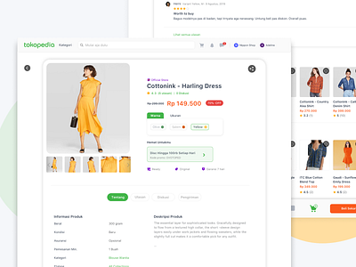 Product detail page for Ecommerce Website ecommerce product detail page product page rating and reviews ui ux design uidesign webdesign website