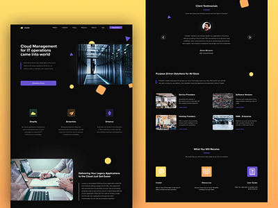 Clouder clean clean design clean ui cloud cloud computing concept firstshot landing landing design management product productdesign space ui ux web website welcome