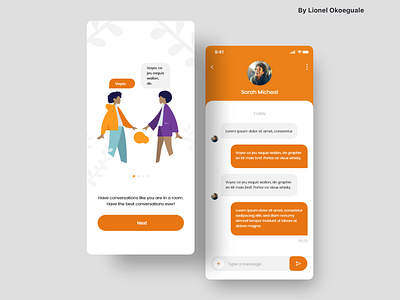 Messaging app UI adobexd app design dailyui design messaging app mobile ui uidesign uiuxdesign uxui