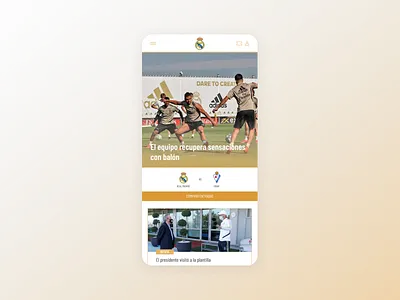 Real Madrid web concept design football realmadrid sports ui ui design uiux uiuxdesign ux
