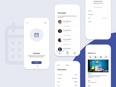 Music Appointment App appointment design ios mobile music payment schedule school student ui ux