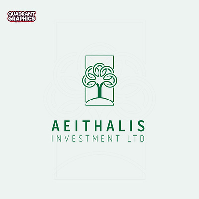 AEITHALIS investment limited branding design flat logo minimal