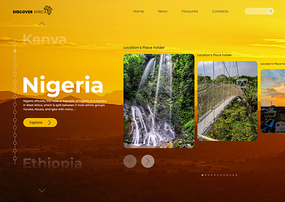 DISCOVER AFRICA ui ux