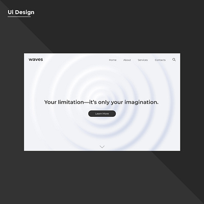 wave LANDING PAGE design ui ux