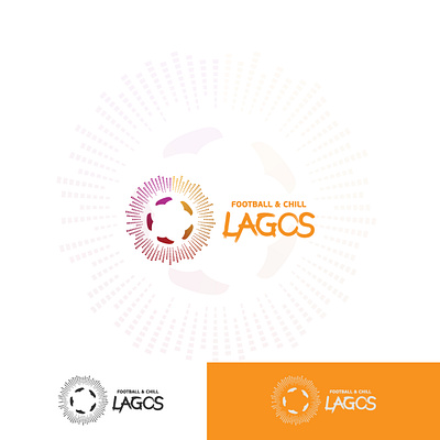 Football n Chill Lagos branding flat logo