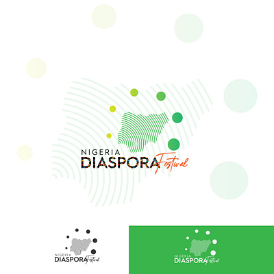 Nigeria DIaspora Festival branding flat logo