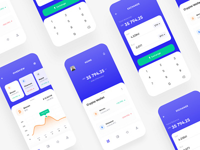 Crypto Wallet Mobile App app application clean crypto wallet design dribbble figma fintech flat ios minimal mobile tech ui uidesign ux