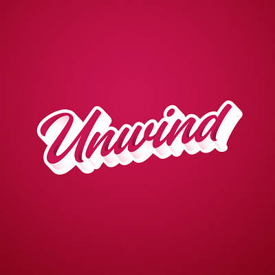 Unwind bar brand identity branding cocktail cocktails crafts hollywood logo logo design typography vector vintage