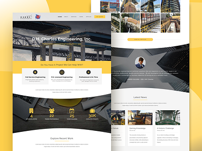 Engeneering Firm Website Redesign avada design engeneering sketch ux web wordpress