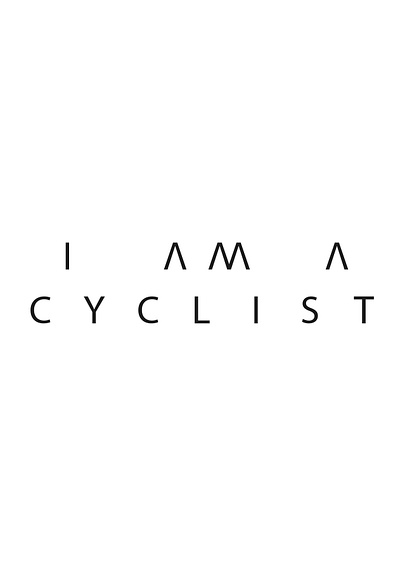 I AM A CYCLIST cycle cyclist graphic design iiiustrator illustration illustrator infographic logo vector