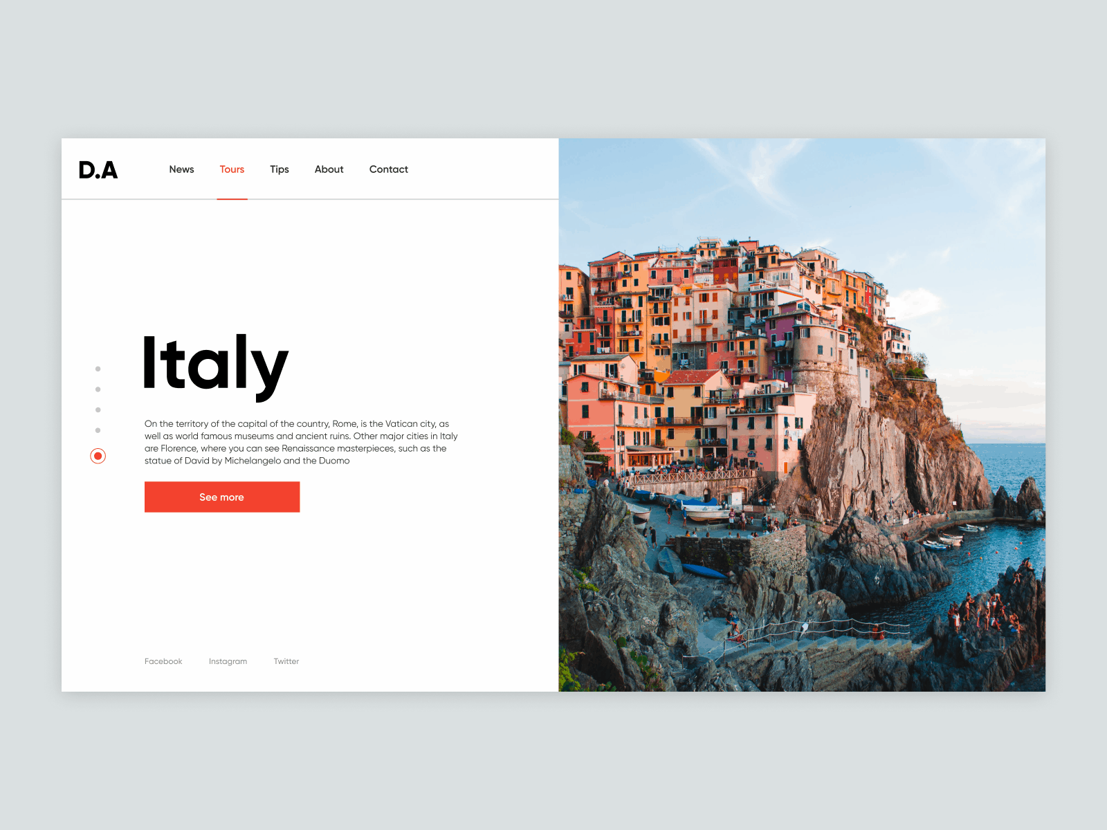 Travel tour clean design flat minimal tour travel typography ui ux web website