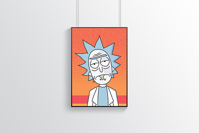 Sad Rick alcohol alcoholic cinema digital art fan art fanart illustration rick and morty rickandmorty sad si fi tv tv show