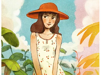 Sunny Day cute dtiys illustration summer