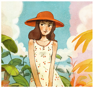 Sunny Day cute dtiys illustration summer