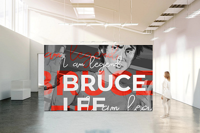 Bruce Lee Wall Art - Urban Dining Concept bruce lee concept art illustration restaurant restaurant branding wall art