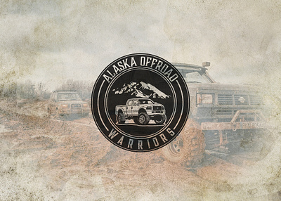 Alaska Road Warrior Vintage Logo badge branding design illustration illustrator lettering logo design minimal retro badge vintage