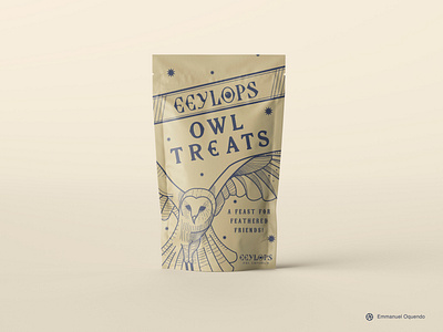 Owl Treats Packaging food graphicdesign harrypotter illustration logo packaging pets wizarding world