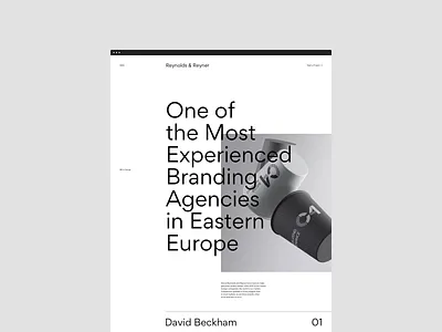 Reynolds and Reyner — Agency Website clean concept creative design minimal promo ui ux web website
