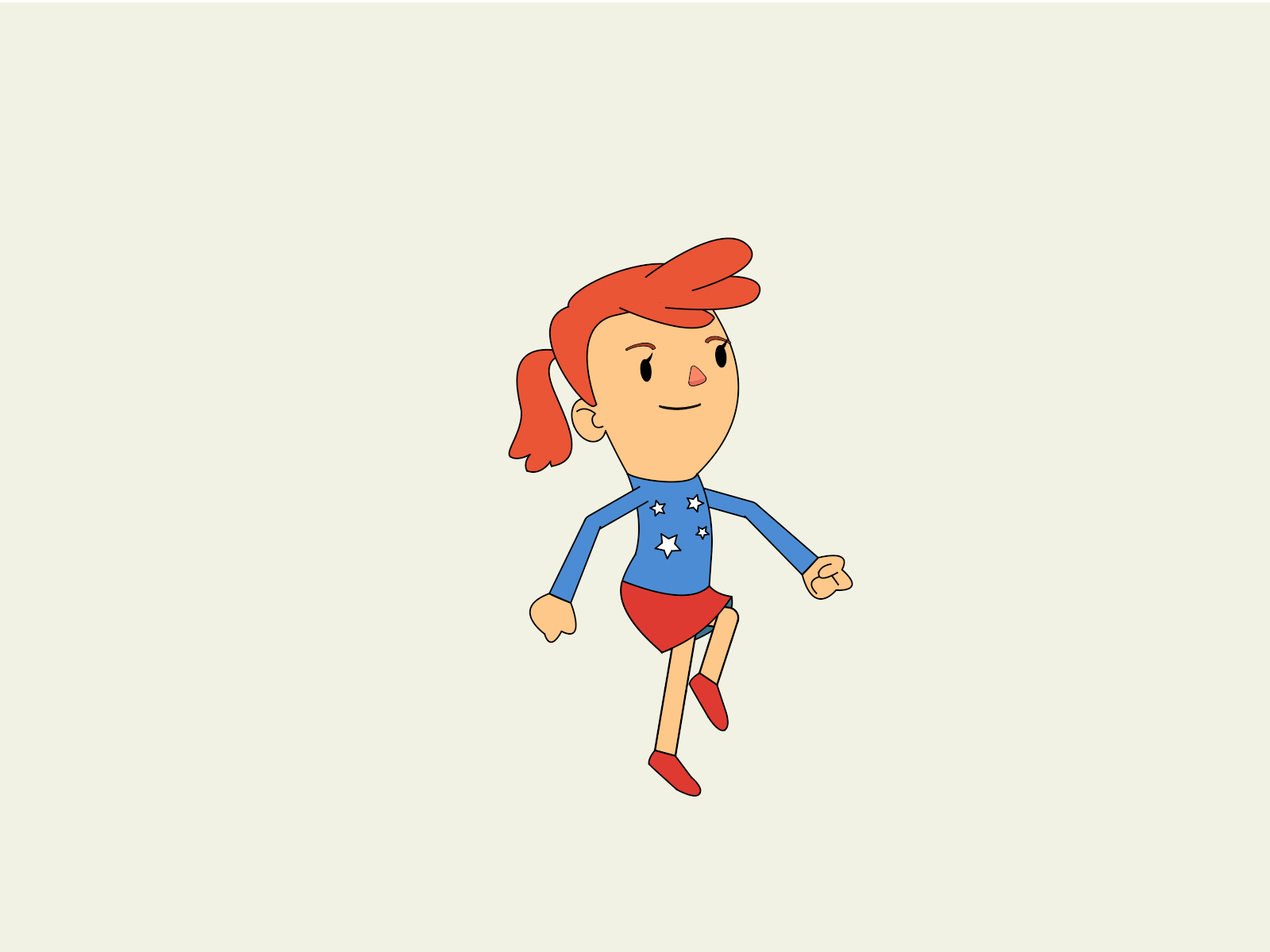 skip walkcycle 2d animation character design illustration moho motion graphics skip walkcycle