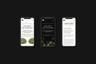 The Alnwick Poison Garden - Mobile Responsive Website Design adobe xd design for screen digital digital designer digitaldesign graphics prototype responsive design responsive website design sketchapp typography ui ui design ux ux design web webdesign webdesigner