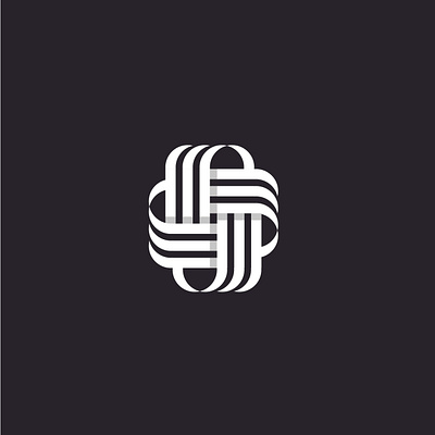 Interference app branding design grid logomark