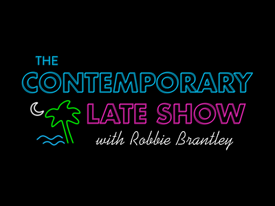 Contemporary Late Show Logo branding design logo