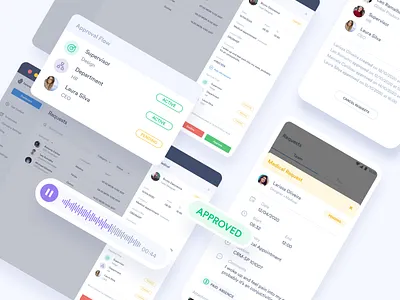 Request System Platform approval approved client dashboad experience flower interface invoice platform request
