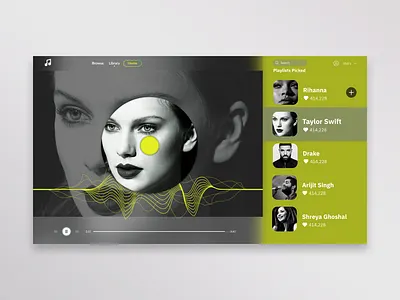 Music Web Concept app app design application behance branding creative design designer dribble freelancer illustration logo music typogaphy ui uiux ux uxui webdesign website