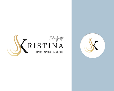 Logo Design | Beauty salon Kristina beauty salon branding branding design design elegant elegant design elegant fonts identity logo logo design logodesign logomark logomarks logos logotype logotypes pictorial logo pictorial mark salons