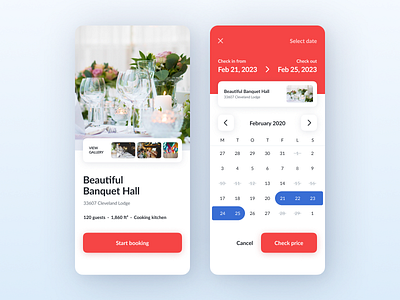 Place - Calendar 2021 app banquet booking booking app booking system button calendar calendar design calendar ui cta date picker gallery mobile app price rent rental select selection ui ux