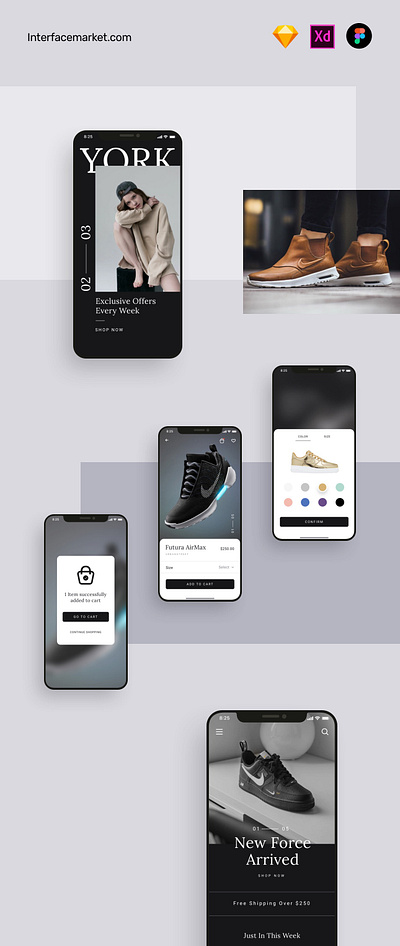Sneaker Product Details UI design adobe xd app design app designer app screens ar augmented reality ecommerce figma mobile mobile app mobile app ui design shopping app sketchapp ui ui design ui kit ui ux design 应用 应用界面 设计