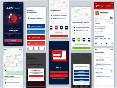 Bluelight app bluelight csun security app ui ux