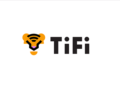 TiFi animal geometric logo logodesign modern simple tiger wifi