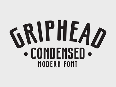 Griphead Font badge branding concert condensed font font design logo modern music music festival type typeface typography