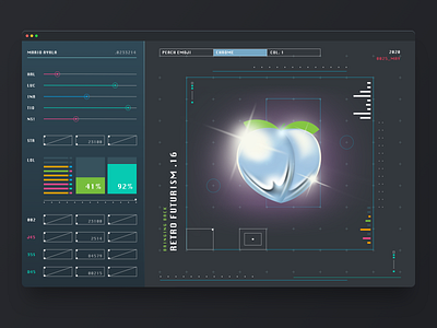 Custom Emoji App analytics app ui black cards ui charts clean dark dashboard data design tool emoji illustraion interface ios managment peach product smart ui ux