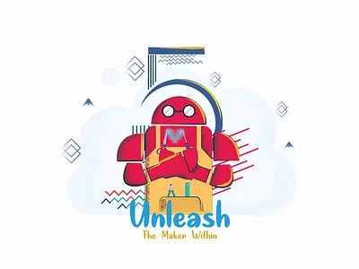 Pheronic Makey character design illustraion