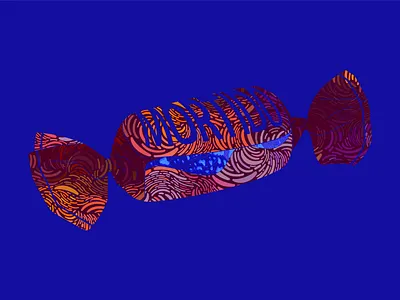 CANDY 2020 adobe illustrator blue candy glitch illustration monet mortido trip vector wavy