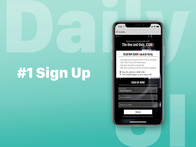 Daily UI #1: Sign Up Page dailyui figma mobile signup ui