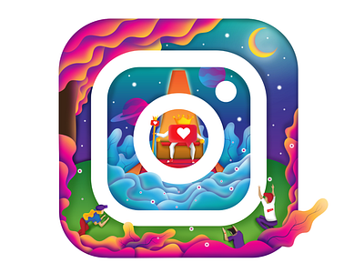 INSTAGRAM adobe illustrator artwork design digitalart gradient illustration illustrator inspiration instagram instagram illustration instagram logo instagram post logo logo illustration